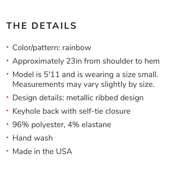 Drew Anthro Alina Sleeveless Top Rainbow Striped - Picture 11 of 11